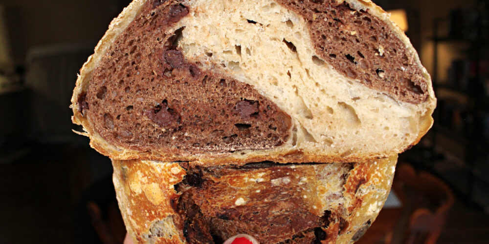 How to make irresistible chocolate swirl sourdough bread