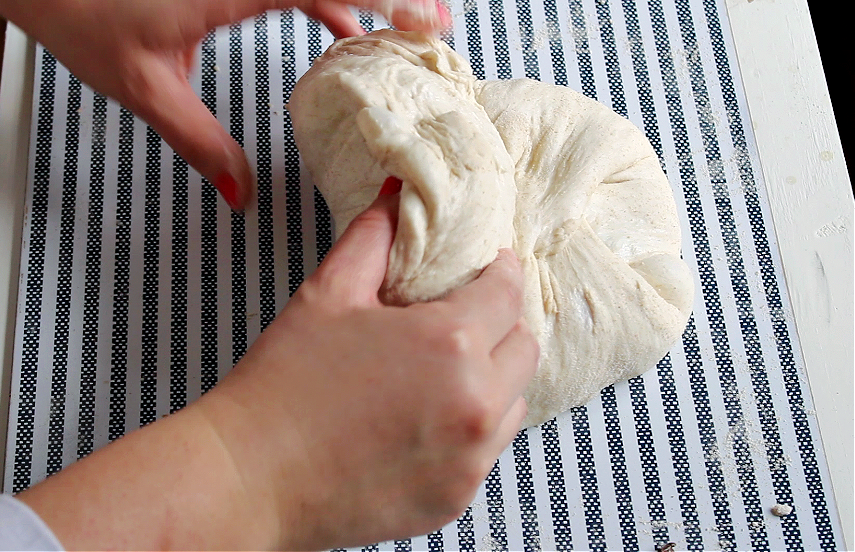 chocolate swirl sourdough bread tension build.
