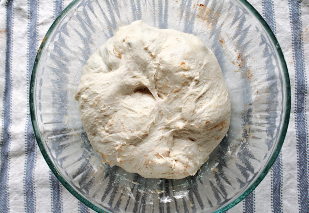Fall apple cinnamon sourdough bulk fermentation