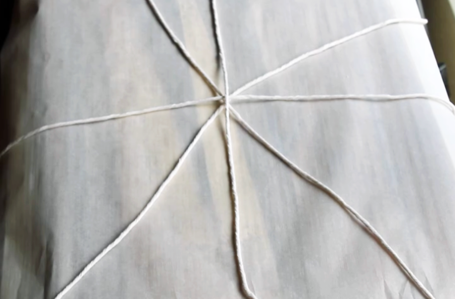 Twine on parchment paper