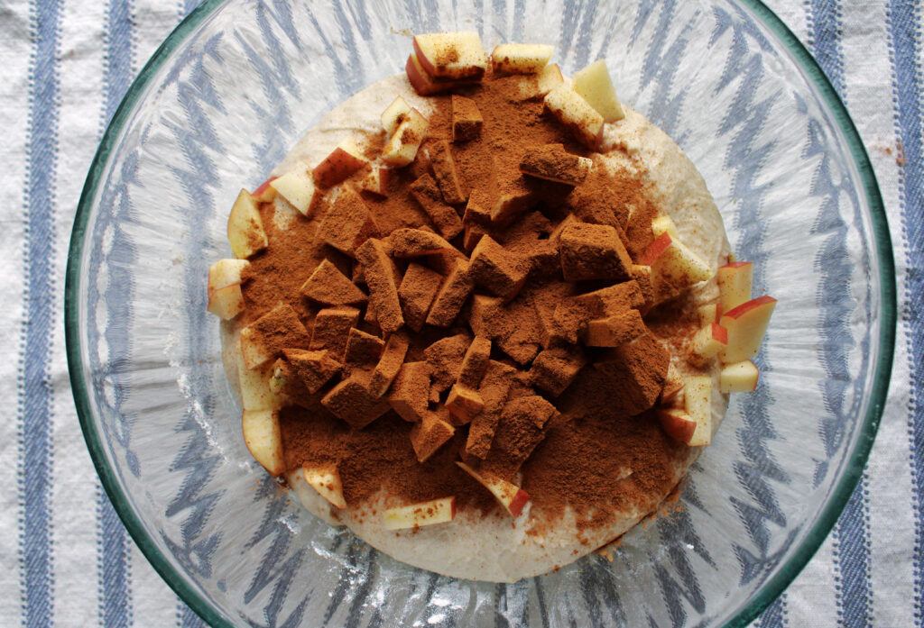 Apple and cinnamon inclusions
