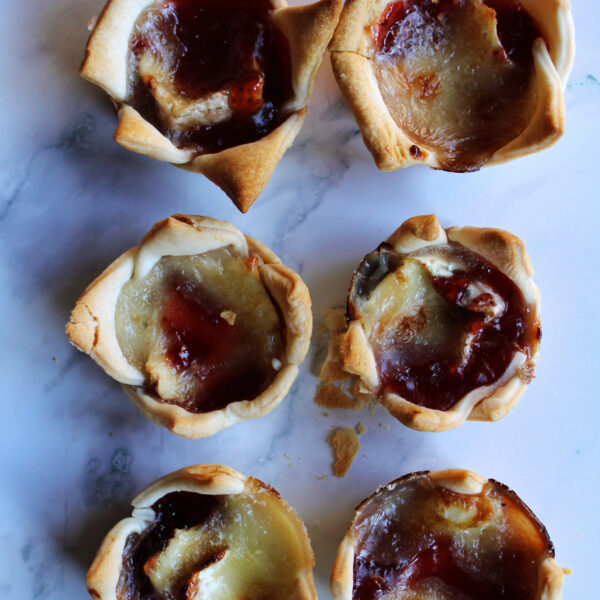 Easy Cranberry Brie Bites with a Sourdough Crust