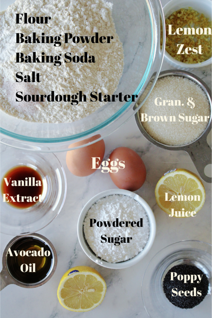 lemon poppy seed muffin ingredients