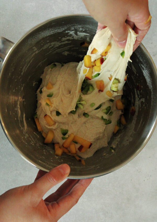 How to Make Jalapeño Popper Sourdough with Summer Peaches