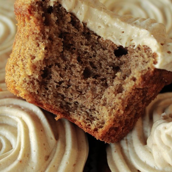 Cinnamon Cupcakes with Cookie Butter Frosting