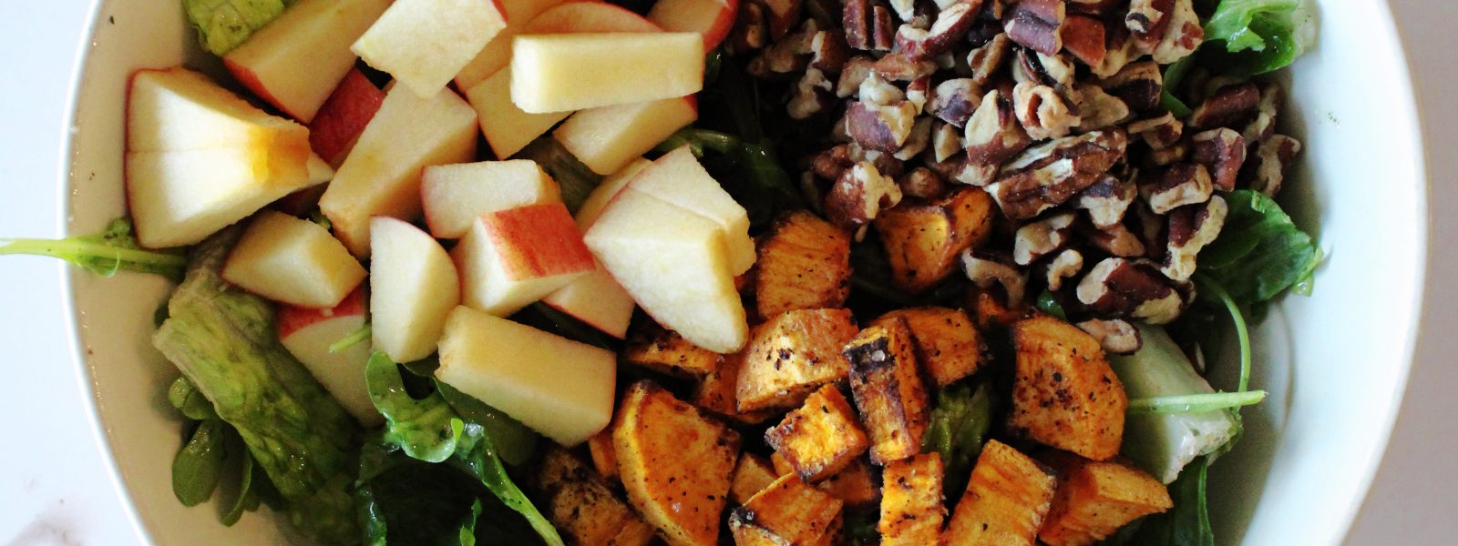 Autumn Harvest Salad with Apples and Sweet Potatoes